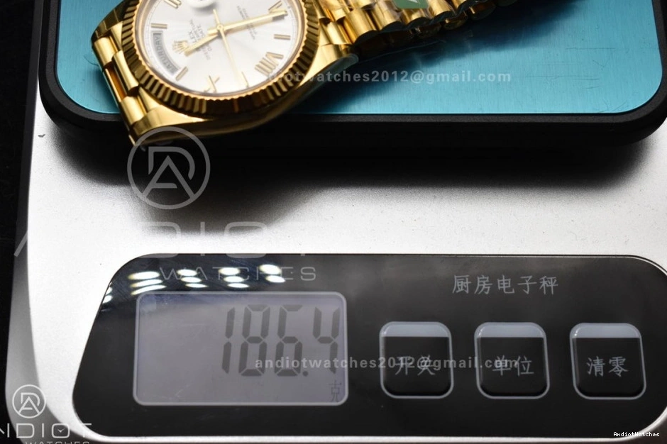 ZeroBulk Weight) Edition 1:1 Silver President Bracelet 664 YG 40 VR3255 (Gain On Roman 228238 Date Best ARF Dial Day 0102